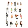 50 Pieces Sitting Figures Scale 1:32 Figure Model Peoplee Track