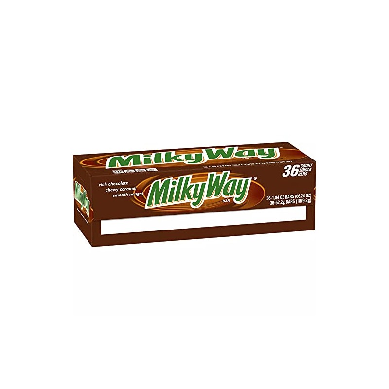 Milky Way Caramel Chocolate Full Size Candy Bars, 1.84 Ounce