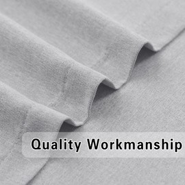 Kitchen Tier Curtains Over Sink Grey 30 inch Length Privacy Linen Textured Cafe Curtains Short Bathroom Small Mini Basement Half Window Curtain 2 Panels Grommet Top 32"x30"