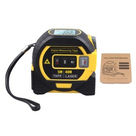 Laser Tape Measure 3 in 1 40m Laser Ranging Infrared Digital Tape Measure for Industry Accurate Measuring Yellow