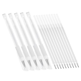 WOONEKY Tattoo Pens Kit 5 Pens 10 Refills Waterproof Pen for Eyebrow Lip Tattoo Positioning