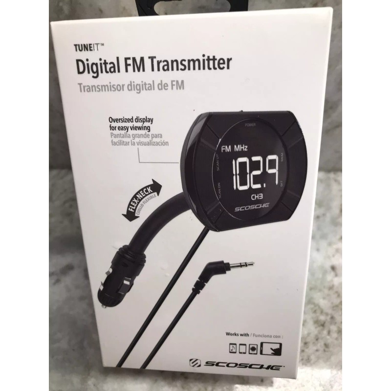 Scosche FMTD13-SP1 Digital FM Transmitter With Back Lit Display And