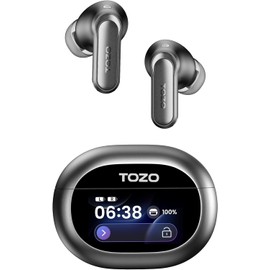 TOZO NC20 Pro Bluetooth Wireless Earbuds, Adaptive Type, Hybrid ANC, 52 dB Reduction, Medium and Bass Range, Warm Sound Quality, Advanced Custom EQ (Changeable to Cool Sound Quality), LDAC Compatible, High Resolution Multi-Point, Wireless Charging, Weara