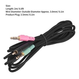 QANYEGN Replacement Audio Cable, Console Cable Aux Cord to Enhanc Gaming Experience, Compatible with G4ME ONE, PC 373D, GSP350