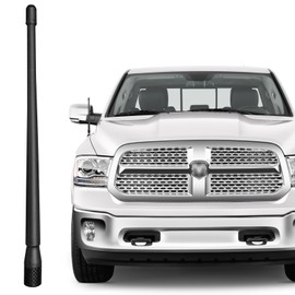 13 Inch Antenna for Dodge Ram 1500 (1994-2024), Dodge Ram 2500 3500 (1994-2024), Dodge Ram 1500 2500 3500 Antenna, Flexible Rubber Antenna Replacement Mast