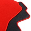 Unbranded For 08-17 Mitsubishi Lancer Red Nylon Floor Mats Anti-slip