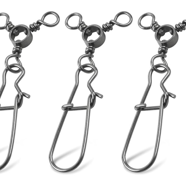 Fishing Quick Snap High Strength Tri-Finger Swivels Pack of 25