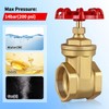 Boltigen 1’’ NPT Brass Gate Valve, 200 WOG Manual Rotary