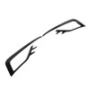 Pair Front Fog Light Lamp Eyebrow Trim Glossy Black for