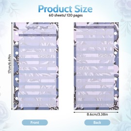 60 Sheets A6 Budget Sheets 6 Holes Budget Binder A6 Budget Refill Paper for Cash Expenses Tracker Money Organiser Binder Budget Planner Insert Paper for Notebook