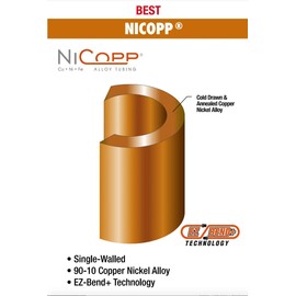 Nickel/Copper Brake Line Tubing Coil, 1/4" x 25' (CNC-425)