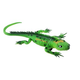 Yitaocty Large Green Rubber Lizard Model Realistic Reptile Animal Figure Toy Bearded Dragon Prank Props Scary Toy Playset Wilde Life Creatures