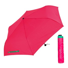 Waterfront BCSFA-3F53-UH-PG Folding Umbrella, Parasol, Rain Umbrella, Light Carbon Pink/Green, 20.9 inches (53 cm), Lightweight, UV Protection, 90% Unisex