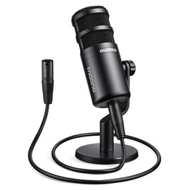 MAONO MAONO XLR Podcast Microphone, Cardioid Studio Dynamic Mic for Vocal Recording, Streaming, Voice-Over, Voice Isolation Technology, Metal Mic, Works for Audio Interface, Mixer, Sound Card-PD100