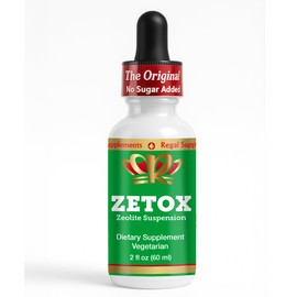 ZETOX | Zeolite Detox for Kids and Adults | Enhanced with Methyl Vitamin B12 and D3 | Premium Grade Liquid Clinoptilolite Zeolite Drops | Supports Gentle Daily Detox, Energy, and Focus (60 Servings)
