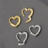 coadipress Love Heart Hoop Earrings for Women 925 Sterling Silver