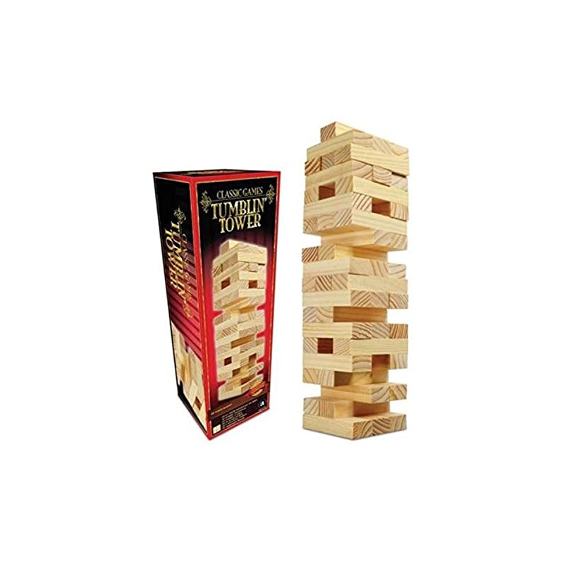 Classic Games Tumbling Tower Stacking Game by Ambassador Premium Quality