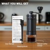 Mini Manual Coffee Grinder with 40 Adjustable Settings, Portable Hand