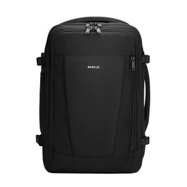 ECOHUB Ryanair Backpack 40 x 20 x 25 cm Hand Luggage 13 Pockets Travel Backpack Aeroplane Carry-ons Waterproof Backpack Women's Small PET Recycled Environmentally Friendly 20L, black