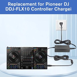 SMSZQR 12V AC/DC Adapter Charger Compatible with Pioneer DJ Serato DDJ-1000, DDJ1000 SRT, DDJ-1000SRT, DDJ-1000SRT-W 4-Channel Club Style Digital DJ Controller Pioneer 12.0V Power Supply Cord PSU