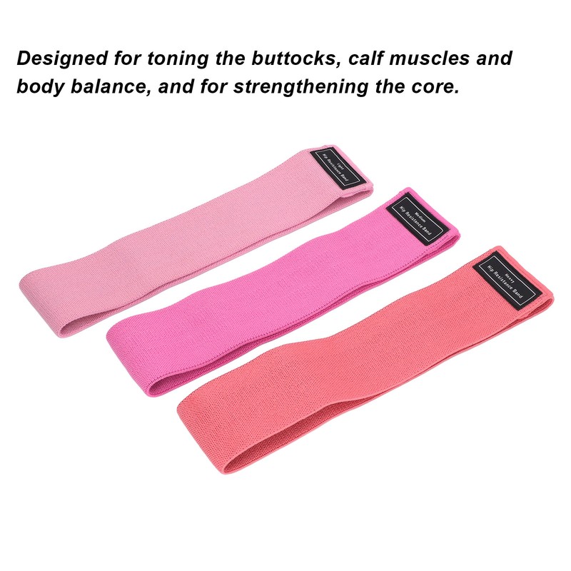 3PCS Resistance Bands Elastic High Pulling Force Exercise Workout Band