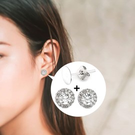 Stud Earrings Flat Pad 100 Pieces Stud Earrings Blanks Set Flat Pad Earrings Blanks Earrings Flat Pad Earrings Craft Flat Pad for DIY Earring Jewellery Making