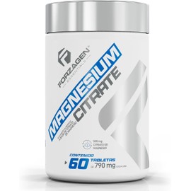 Forzagen | Suplemento Alimenticio Magnesium | 500 mg de Citrato de Magnesio | 30 Servicios | Aliado para el Sueño | Salud Integral | Suplemento Natural | 60 Capsulas