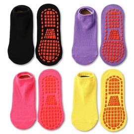 Tphon Non Slip Kids Trampoline Socks Anti Skid Socks with Grippers for Toddler Children Grip Socks for Boys Girls