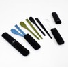 Edge Chopsticks & Case Spoon Combination Set, Blue 73341