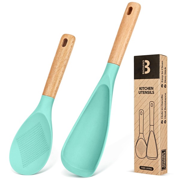 Cooking Spoon and Rice Scooper for Nonstick Cookwares, Great for