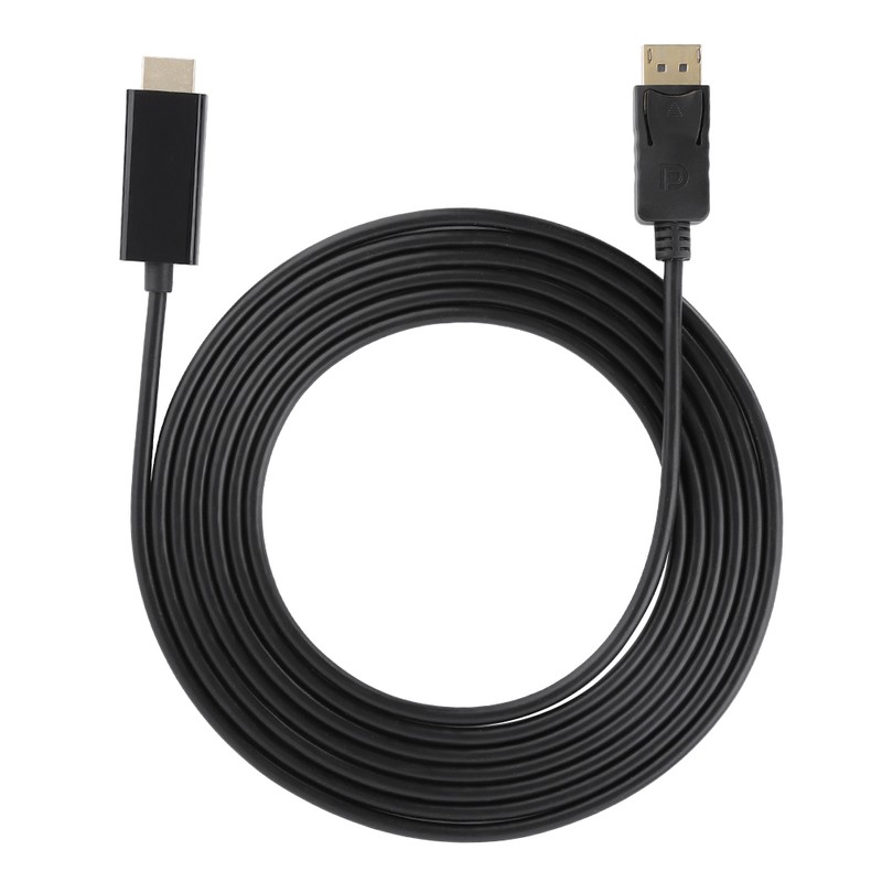 Large DisplayPort to HDMI HD Audio Video Adapter Cable Cord