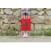 clothinx Chinese Zodiac Signs Fabric Bag with Selection, Buffalo Red