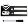 1 PCS Cartello WiFi in Legno con Pennarello, 22x10 cm,