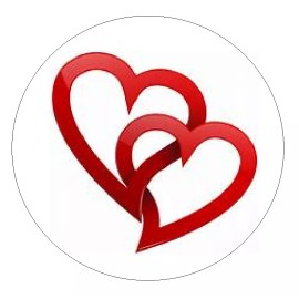 Unbranded 30 RED HEART ENVELOPE SEALS LABELS STICKERS 1.5" ROUND VALENTINES DAY LOVE