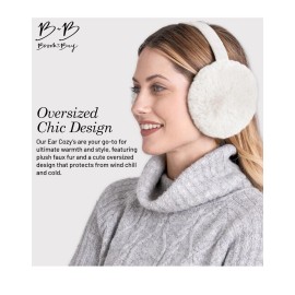 Brook + Bay Ear Muffs Women's White Faux Fur NEW with tags Earmuffs SEALED