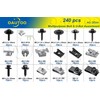 OAUTOO 240pcs Body Multipurpose Bolt & U-Nut Kit Assortment for