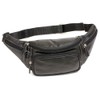 Buffalo Belt bag LEAS, Genuine Leather, black - ''LEAS Travel-Line''