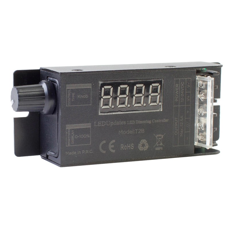 LEDUPATES LED LIGHT CONTROLLER + Round Tap Wireless Remote for