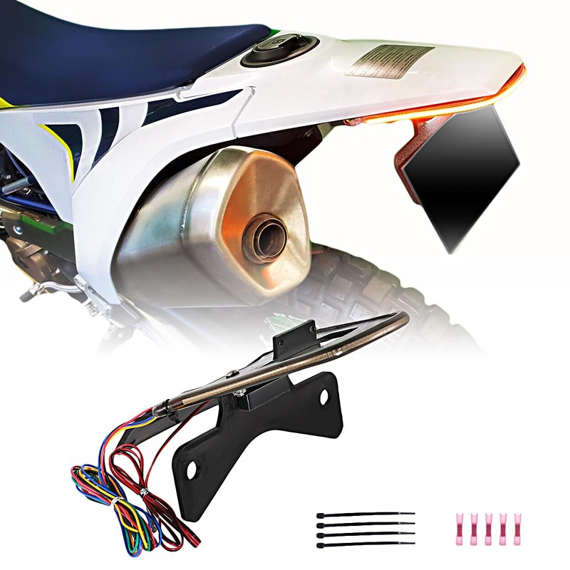 LED Fender Eliminator Integrated Tail Light For Compatible With Husqvarna