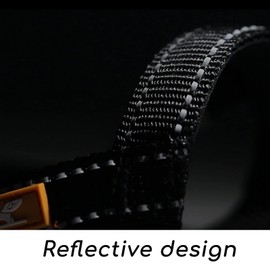 Dog Head Collar with Reflective Strap to Stop Pulling for Small Medium and Large Dogs, Adjustable (L, Black)