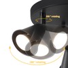 SEEBLEN 3-Light Industrial Directional Track Lighting with Pull Chain On/Off,