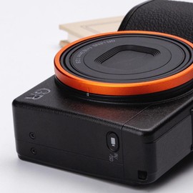 Ricoh GRIV Exclusive Metal Lens Ring Protective Ring Color Decoration Ring Replacement for Ricoh GN-3 Decorative Camera Accessories (Orange)
