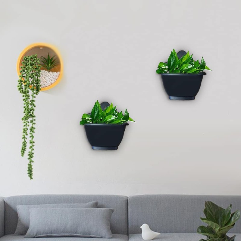 PHG Stylish Wall Flower Planters | Elegant Outdoor Plastic Planters