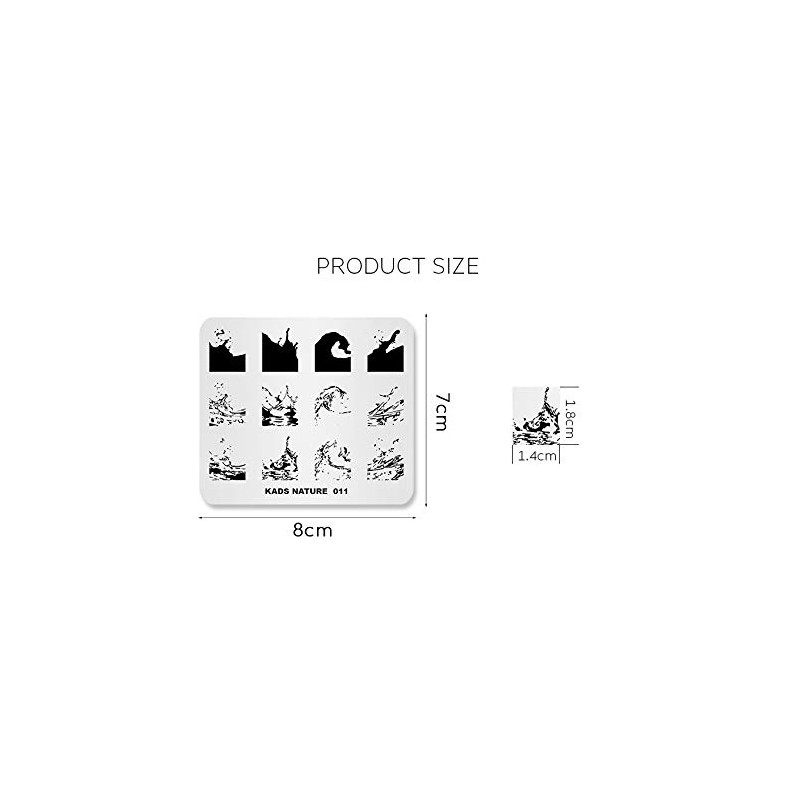 KADS Nail Stamp Nail Stamping Plate Natural Nail Stencil Nail