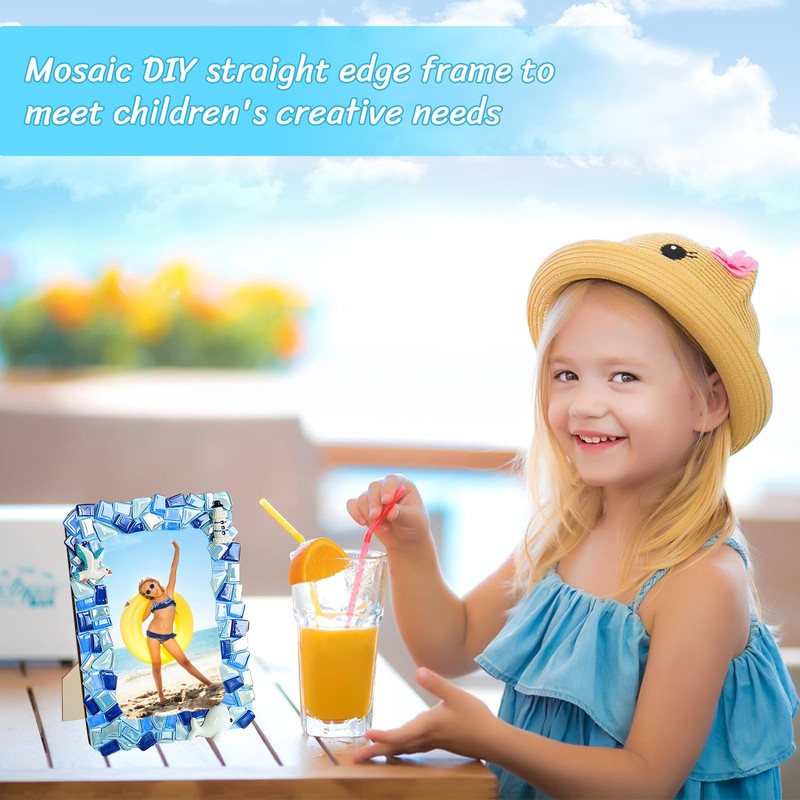 Volumoon Picture Frame Craft Set, DIY Picture Frames, Wooden Photo