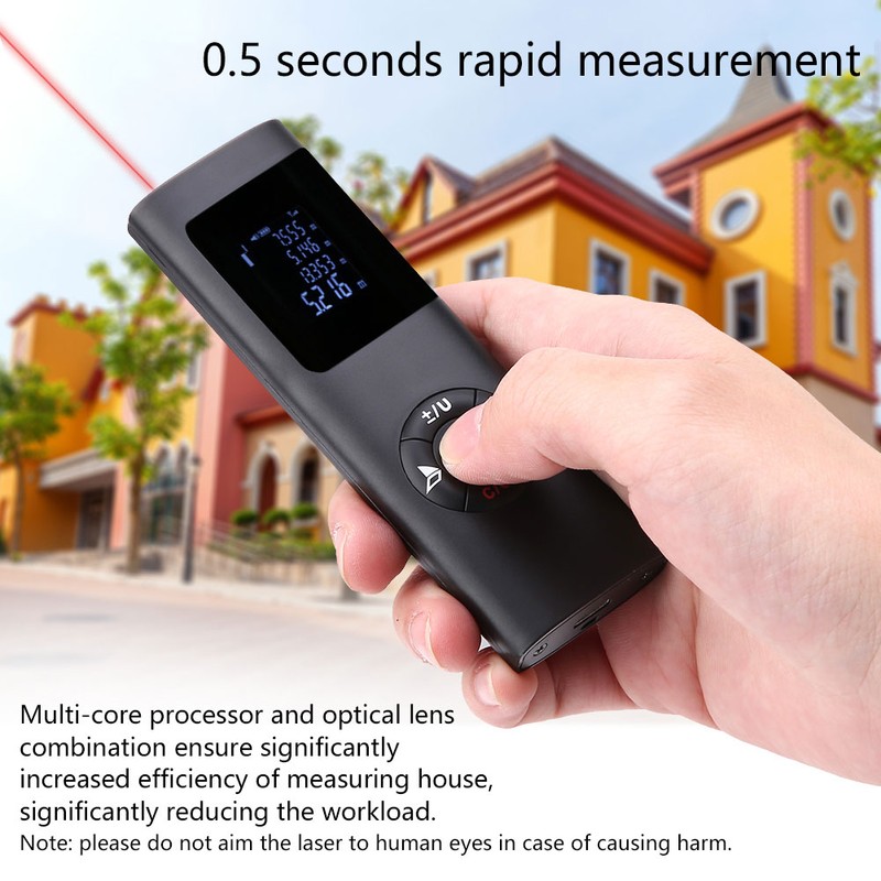 JQ40 Digital Handheld Mini Laser Distance Area Volume Meter Portable