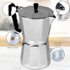 12 Cup Espresso Coffee Maker – Durable Aluminum, Fast Brewing,