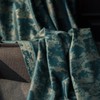Velvet Curtain Panel Pinch Pleated Back Tab Living Room Luxury