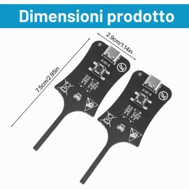 BTFO 2pz Tester di Induttanza, Tester di Induttanza Bobine Schede Madri Alta Qualità e Resistenti Strumento Test Rapido Dei Guasti Adatto a Principianti e Professionisti