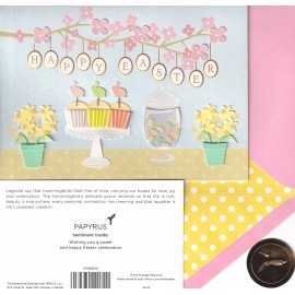 PAPYRUS EASTER CARD NIP (MRP $8.95) HAPPY EASTER CARD (O2)